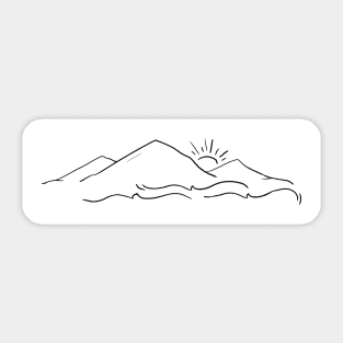 Mountains Sticker